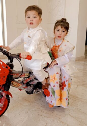 میری پیاری بیٹی 💝 Hand Painted Girls Coord Set | Floral Palazzo & Dupatta photo review