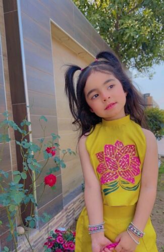 ہمارے گھر کا پھول          🌸 Hand Painted Girls Coord Set photo review
