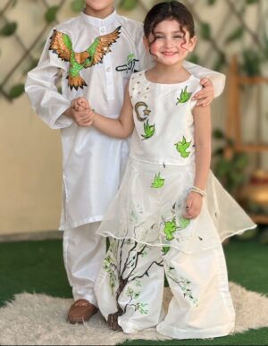 Freedom Birds Hand-Painted Coord Set